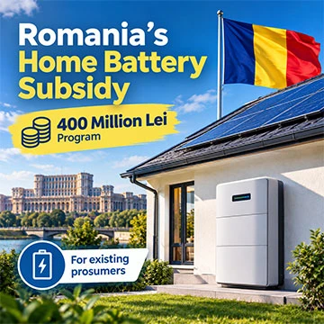Ruminiyaning yangi uy batareyasi subsidiyasi: 400 million ley dasturi, 2026 y...